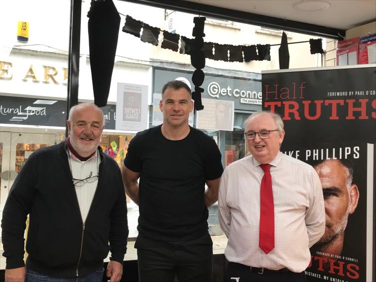 Mike Phillips with Bill Carne and Marley Davies